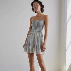 Wilfred Aritzia CATAMARAN Tiered Chiffon Mini Dress